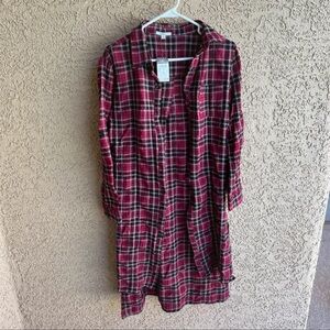 Rue 21 red long flannel